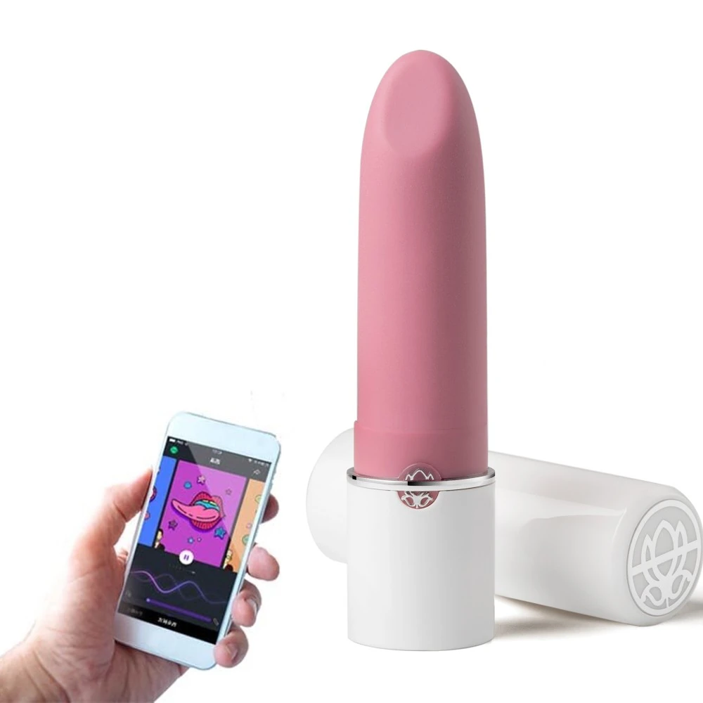 Magic Lotos Telefon Uyumlu Her Yerden Kontrol Edilebilen Titreşimli Ruj Vibratör