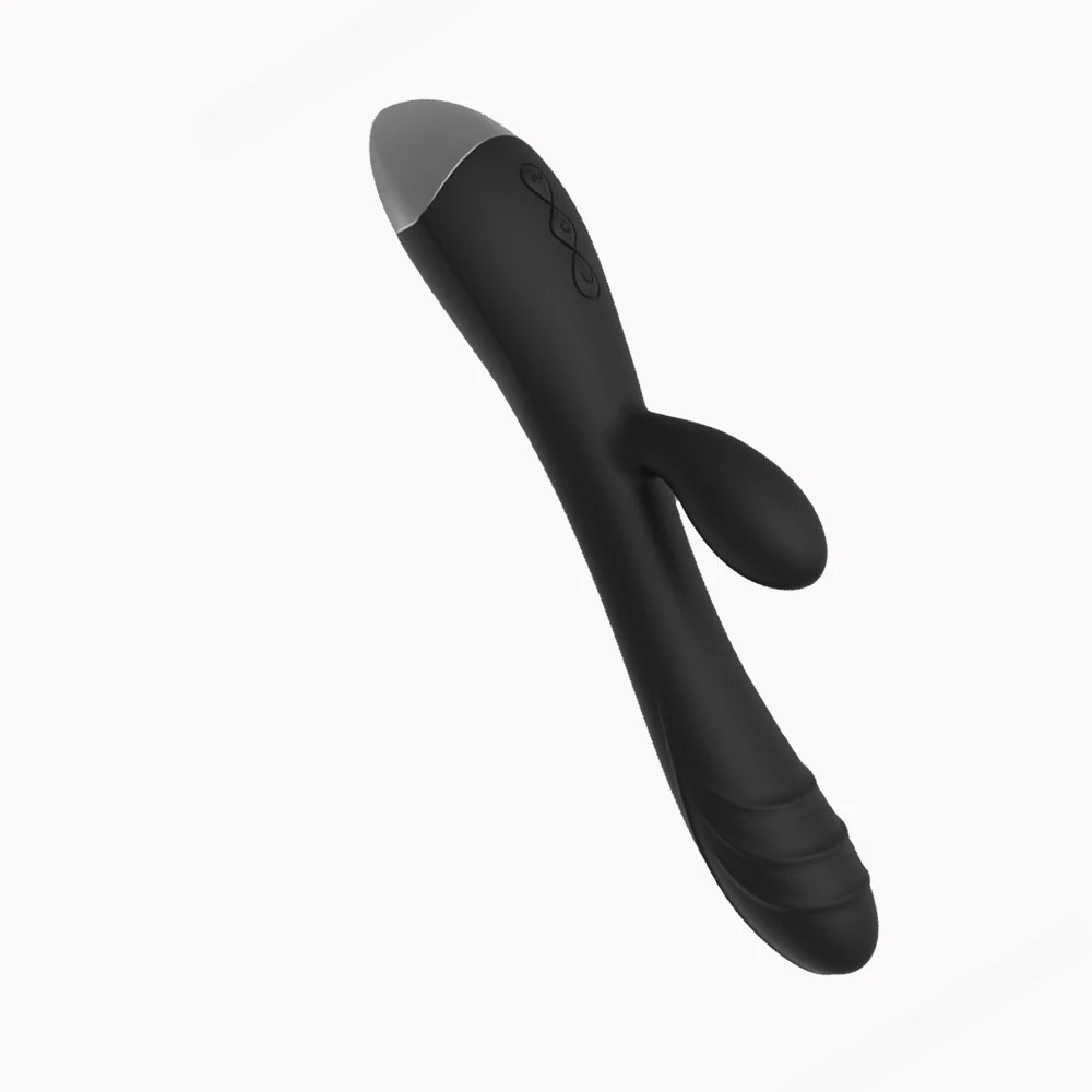 10 Modlu Titreşimli Su Geçirmez G-Bölgesi ve Klitoris Özel Siyah Vibratör
