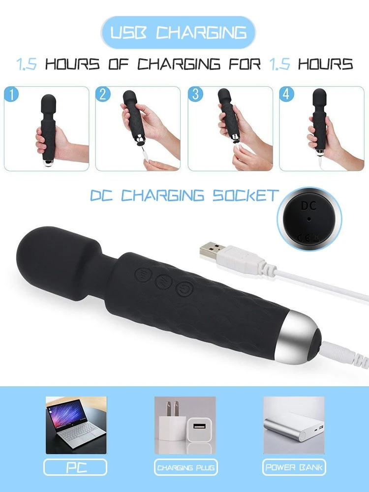 Silikon Güçlü Titreşime Sahip Masaj ve Orgazm Vibratörü