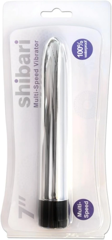 Shibari 17 Cm Multi-Speed Vibrator Silver