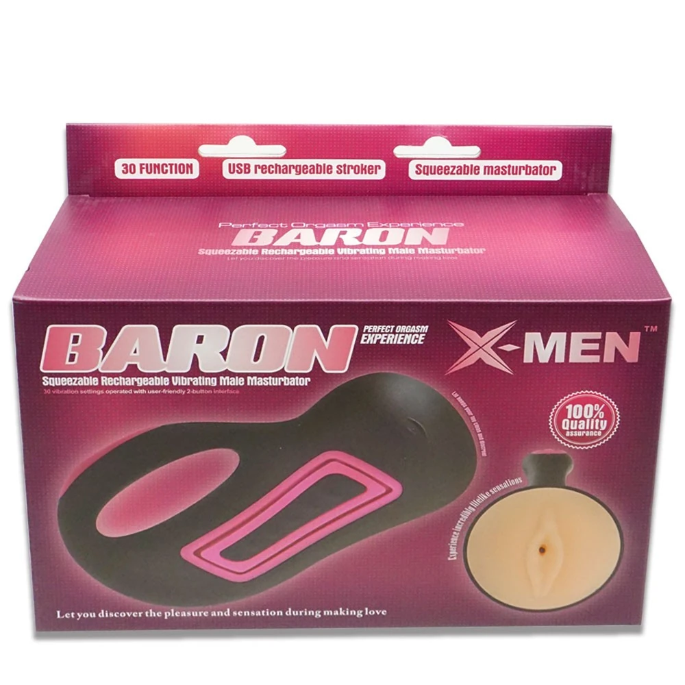 Man 30 Farklı Titreşim Moda Sahip Şarjlı Realistik Vajina Mastürbatör