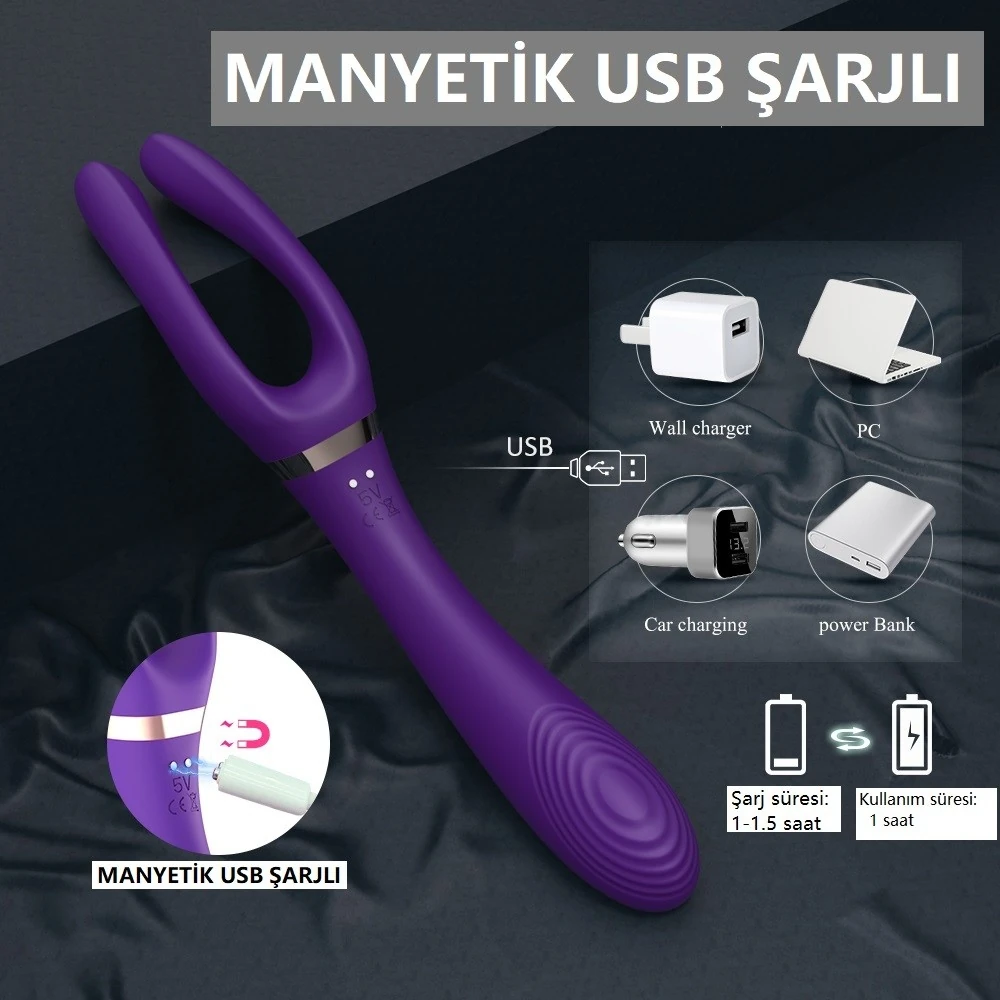 Cersei 9 Modlu Titreşimli Çift Tarafıda Kullanılabilen Fonksiyonel Vibratör