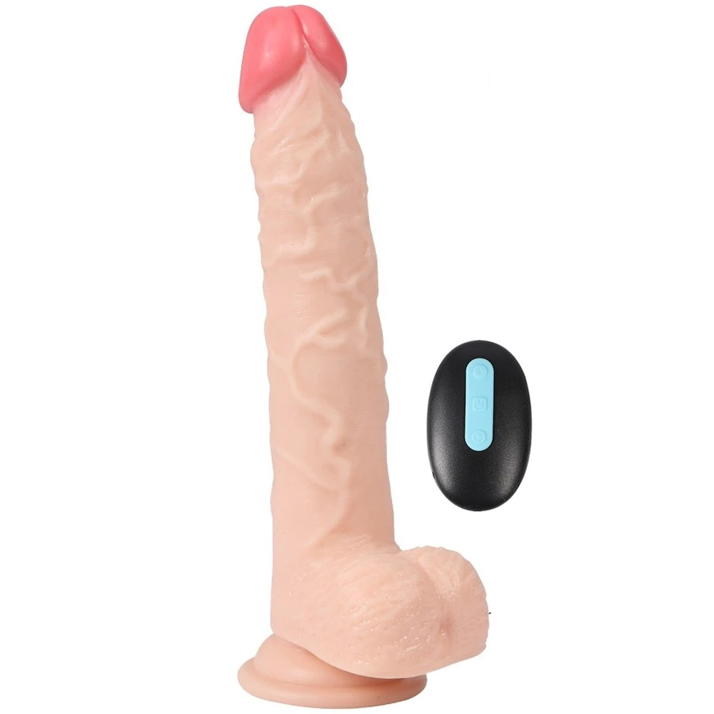 Jeff Swaying Uzaktan Kumandalı 10 Modlu Titreşimli 23 Cm Takma Penis