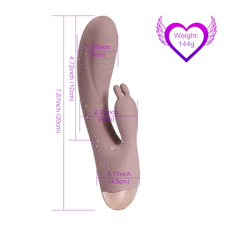 10 Farklı Titreşim Modlu Pürüzsüz Silikon Titreşimli Tavşan Vibratör