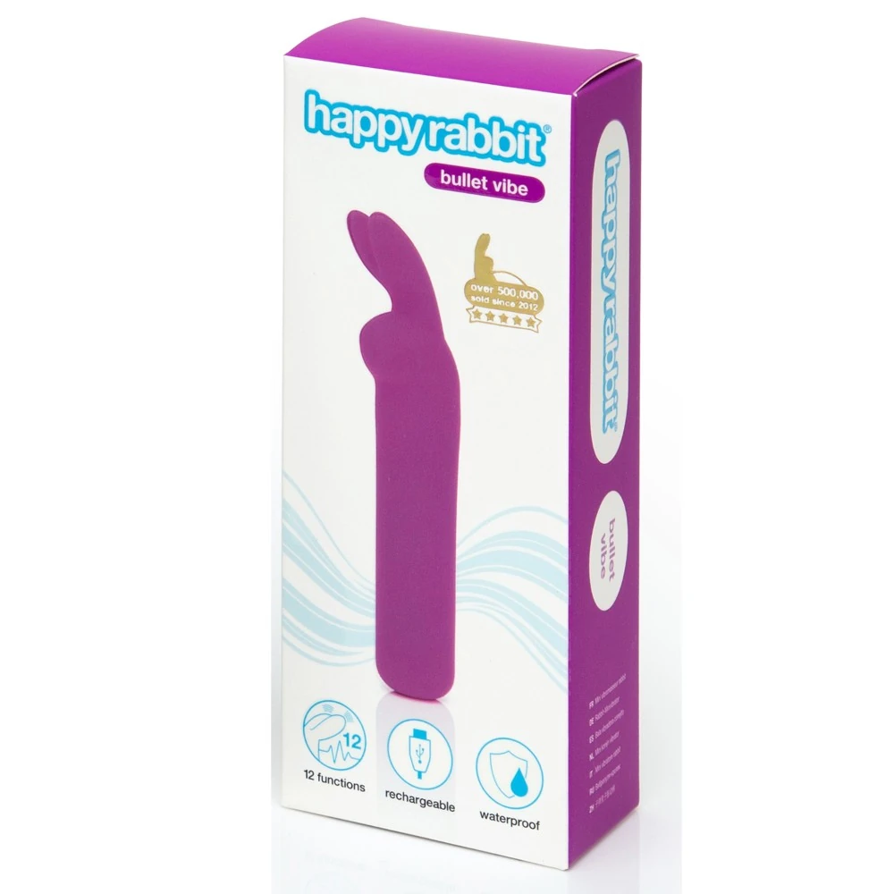 Happy Rabbit - Bullet Vibe Şarjlı Mini Mor Vibratör