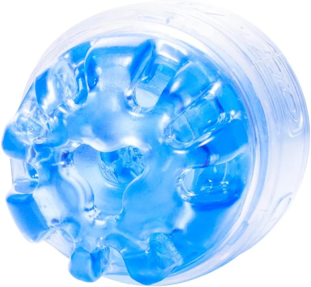 Quickshot Turbo Blue Ice Çift Taraflı Anal ve Vajinal Mastürbatör