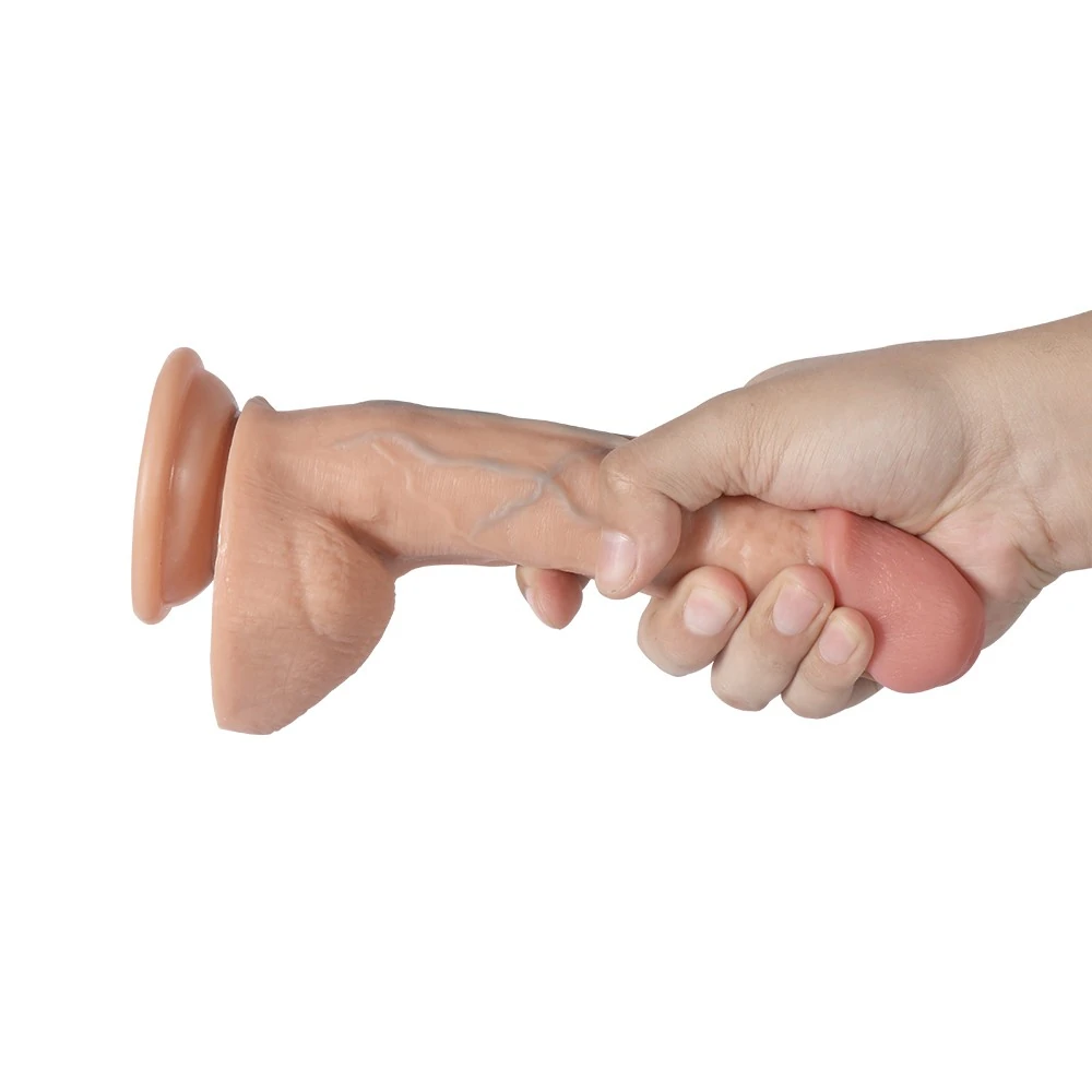 Bruce Ultra Gerçekçi Yumuşak Çift Katmanlı 20 Cm Realistik Penis