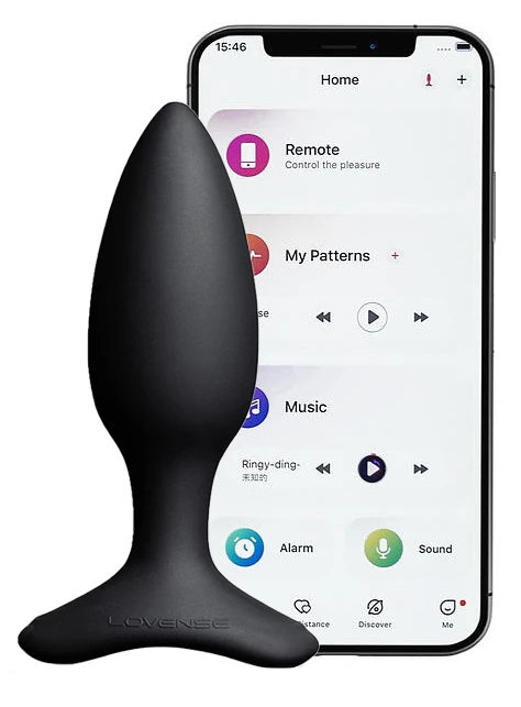 Lovense Hush 2 Akıllı Telefon Kontrollü 1.5 İnch Anal Plug