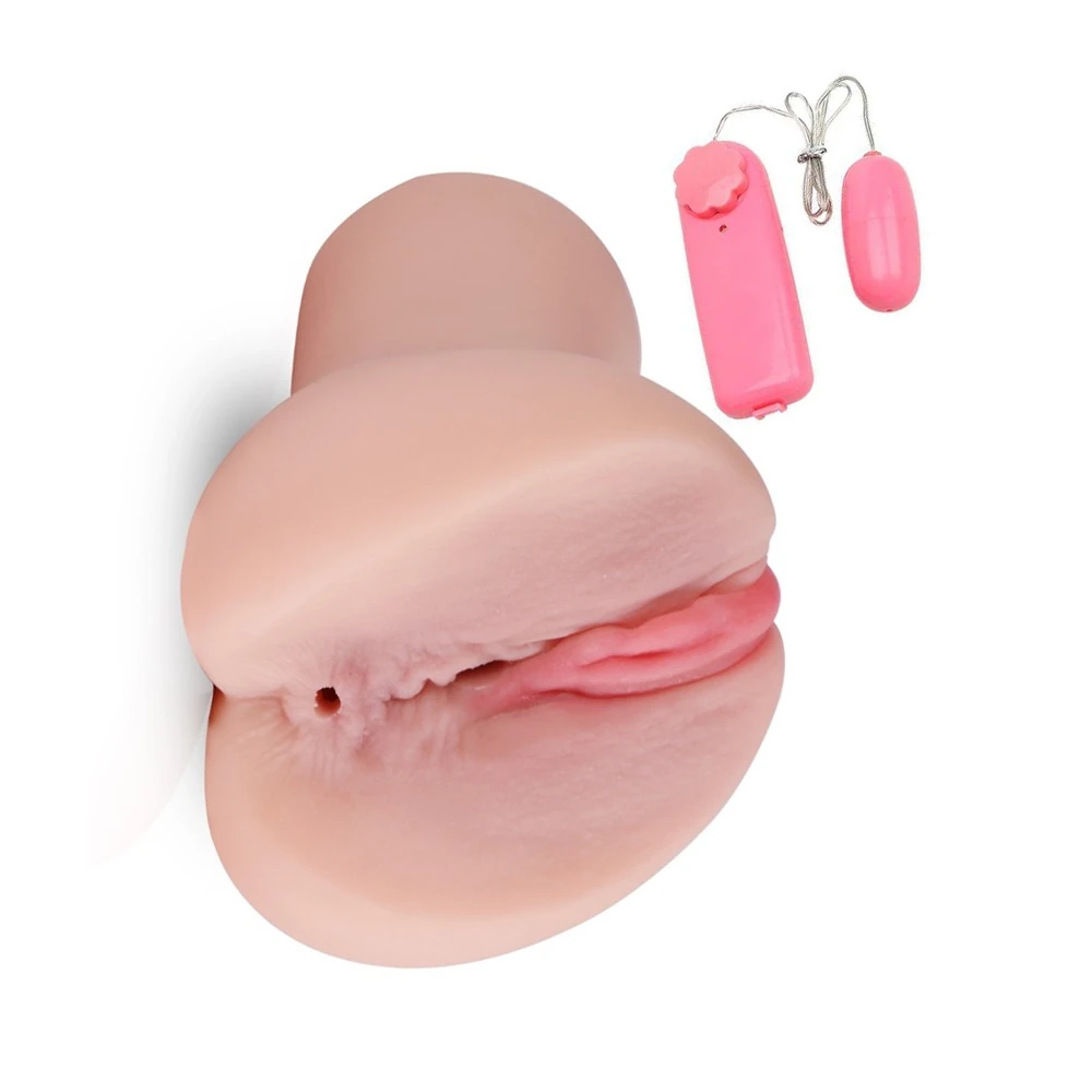 Süper Yumuşak Çift Girişli Titreşimli Anal ve Vajinal Mastürbatör