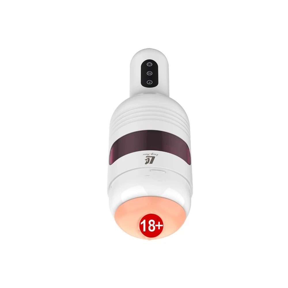 Sesli 360° Dönebilen ve Isıtmalı Teleskopik Akıllı Vajina Mastürbatör