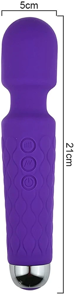 Silikon Güçlü Titreşime Sahip Mor Masaj ve Orgazm Vibratörü