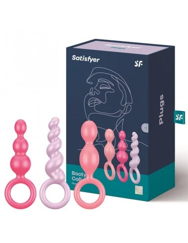 Satisfyer Booty Call Renkli Silikon 3 Lü Anal Set