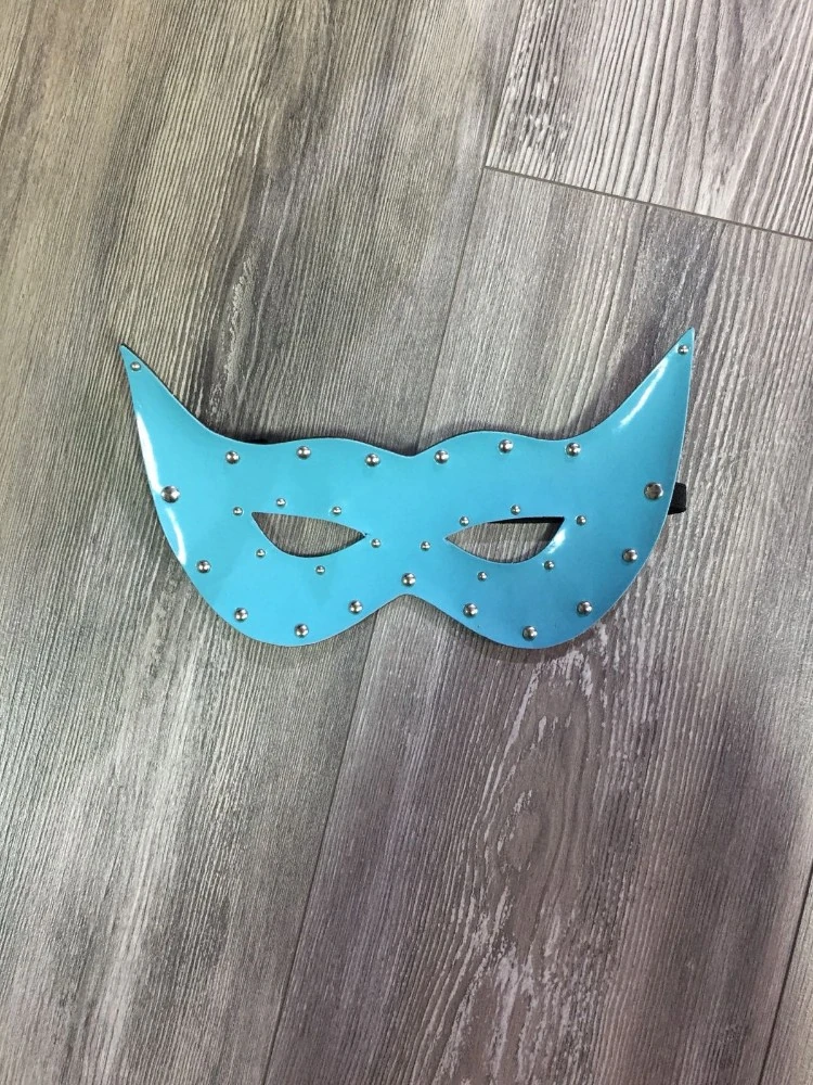 Turkuaz Deri Göz Maskesi