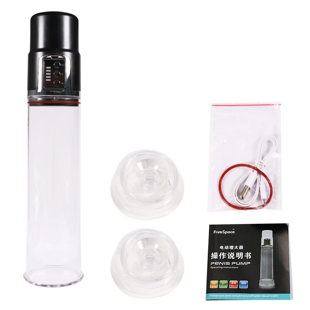 Free Space Çift Başlığa Sahip Usb Şarjlı Otomatik Penis Pompası