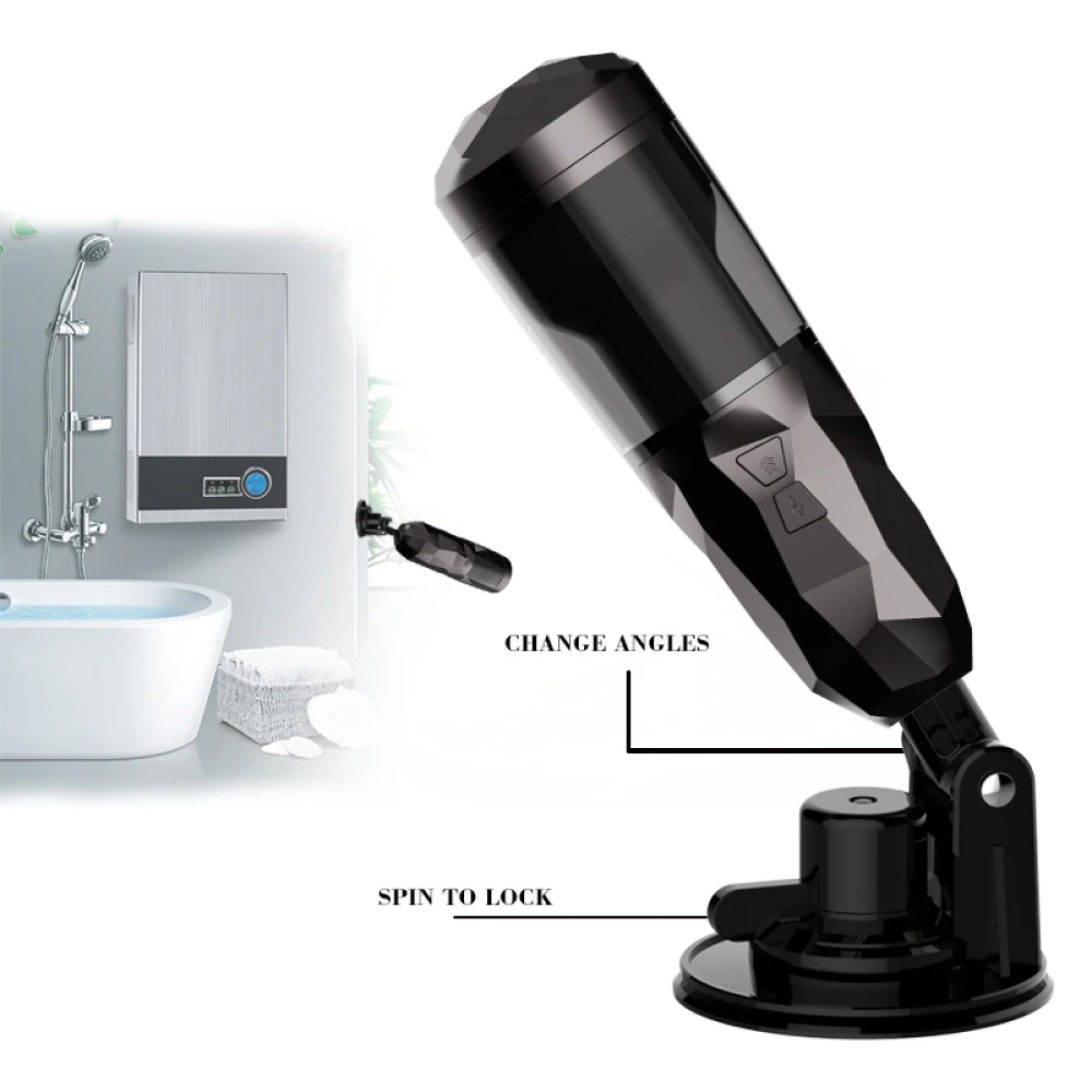 Dibe Vantuzlu İleri Geri Hareketli ve Sesli Otomatik Vajina Mastürbatör