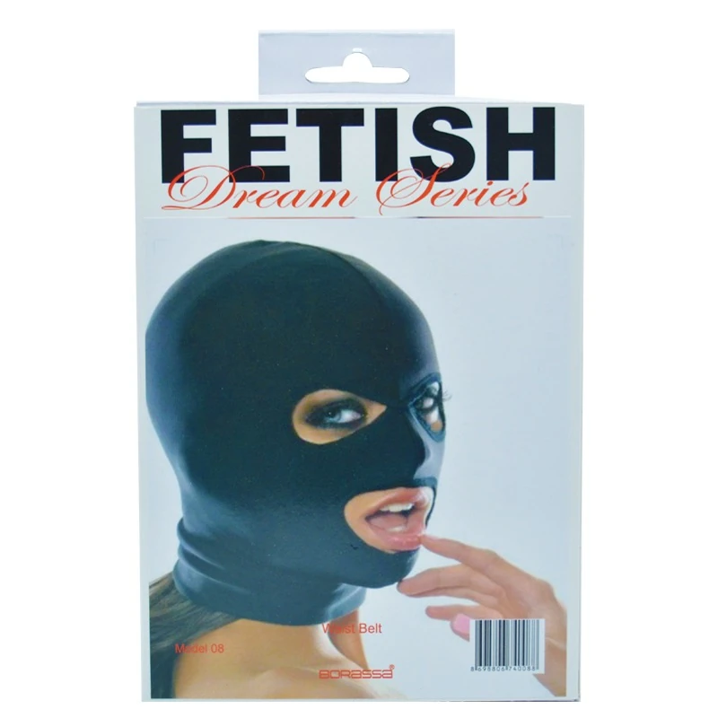 Fetiş Siyah Yüz Maskesi