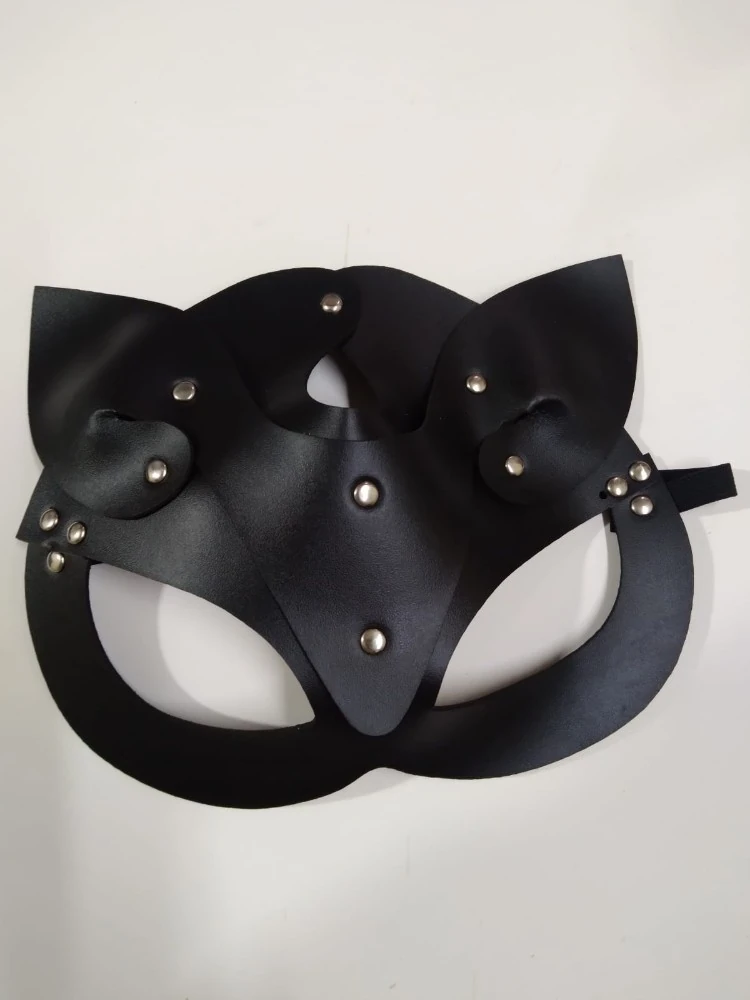 Siyah Kedi Kız Maskesi