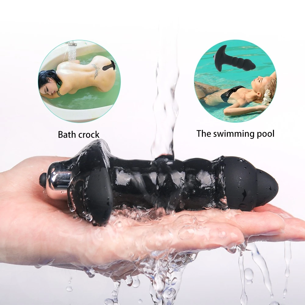 Bubble Kabarcık Desenli Titreşimli Silikon Anal Plug