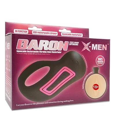 Man 30 Farklı Titreşim Moda Sahip Şarjlı Realistik Vajina Mastürbatör