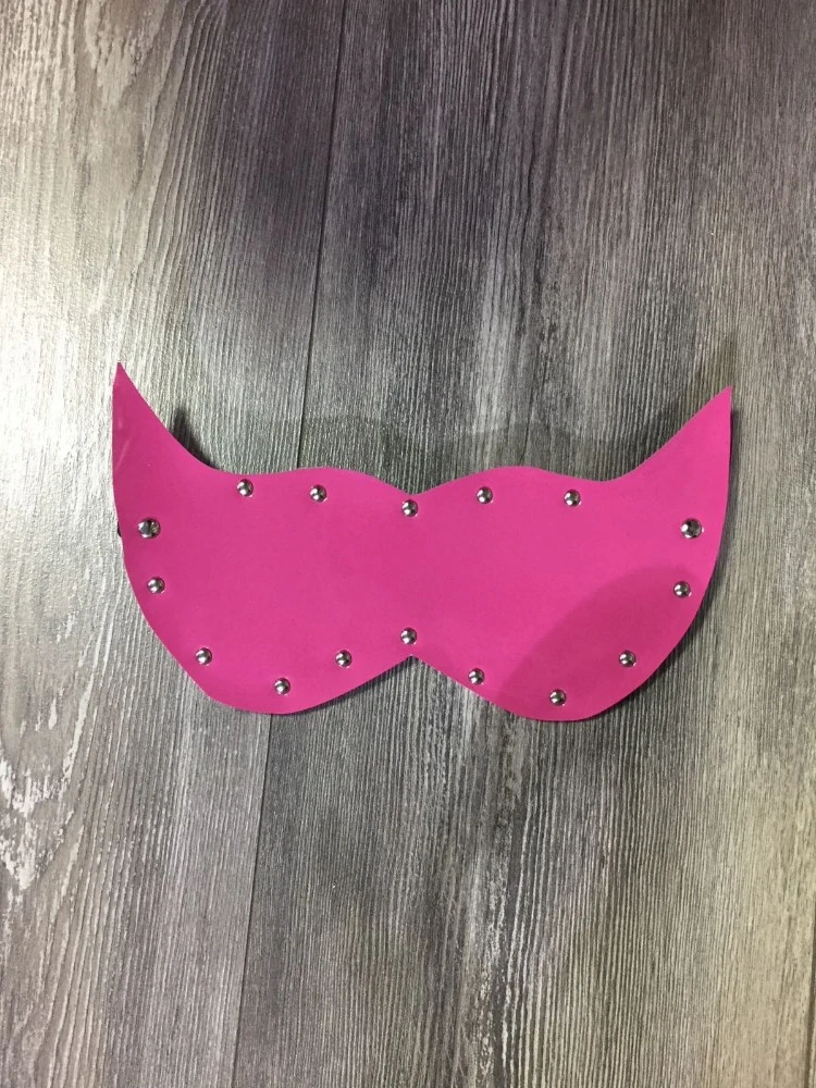 Deri Kapalı Fuşya Göz Maskesi