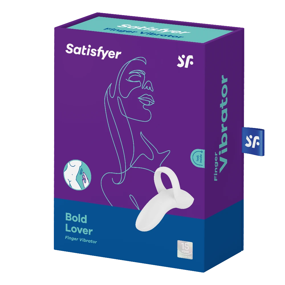 Satisfyer Bold Lover White 12 Farklı Titreşim Modlu Parmak Vibratörü