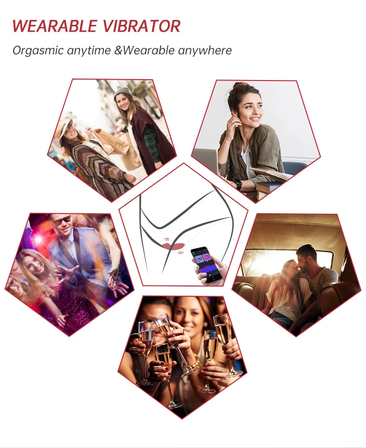 Magic Nyx Telefon Uyumlu Her Yerden Kontrol Edilebilen Giyilebilen Vibratör