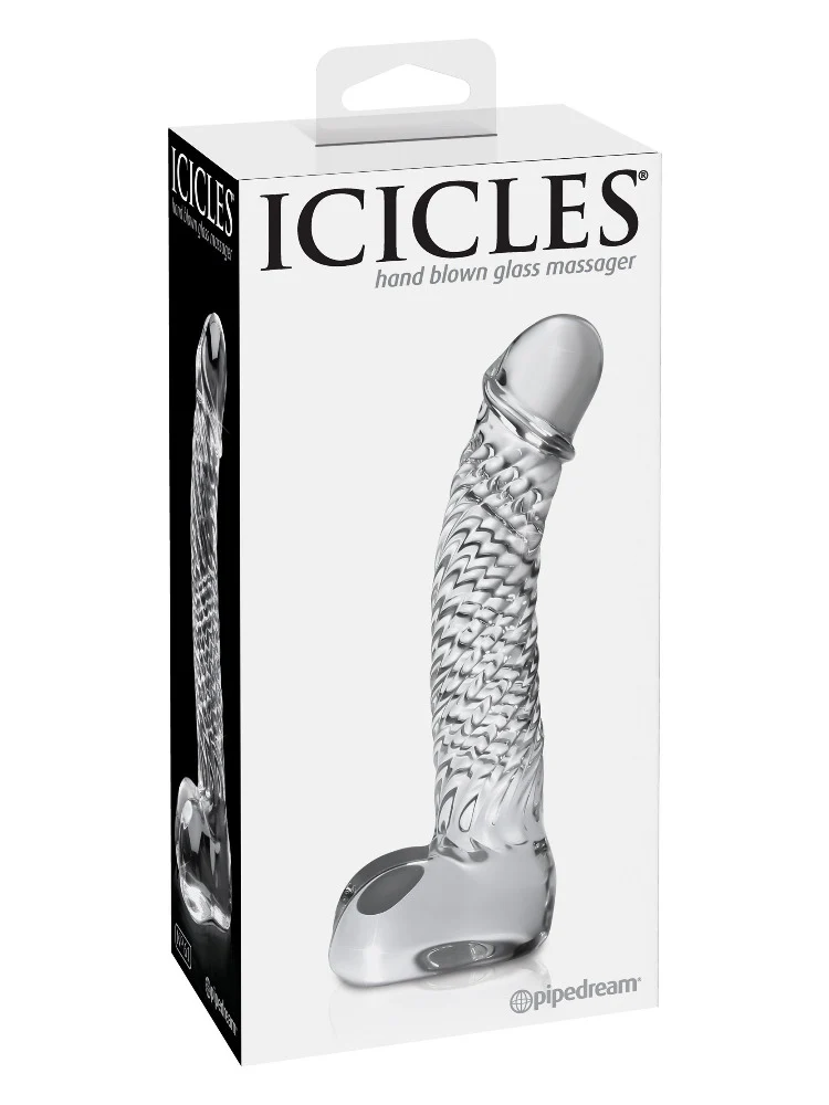 Pipedream Icicles No. 61 Glass Cam Dildo