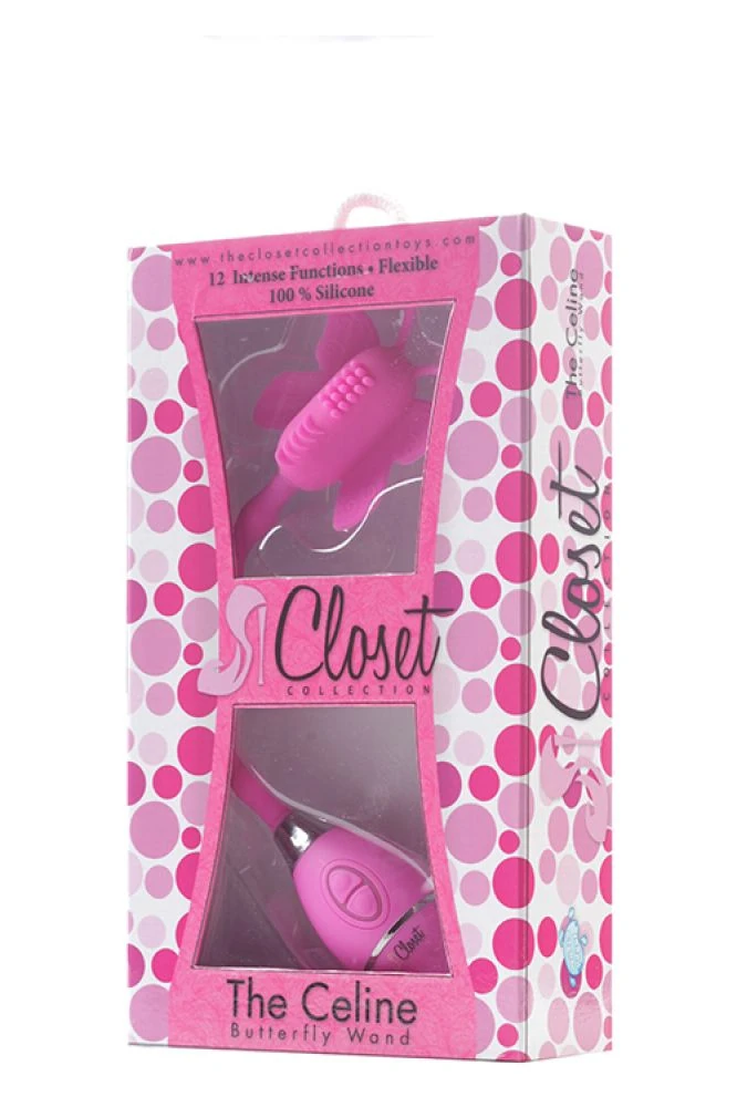 The Celine Kelebekli Uyarıcılı Pembe Vibratör Made İn U.S.A