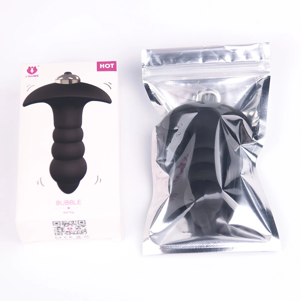 Bubble Kabarcık Desenli Titreşimli Silikon Anal Plug