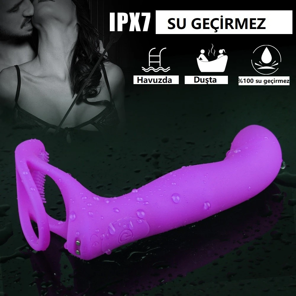 Lorna Çift İlişki İçin Penise Takılan Kumandalı Penis Halkası Vibratör