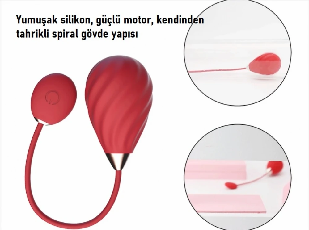 Magic Sundae Telefon Uyumlu Her Yerden Kontrol Edilebilen Titreşimli Pembe Vibratör