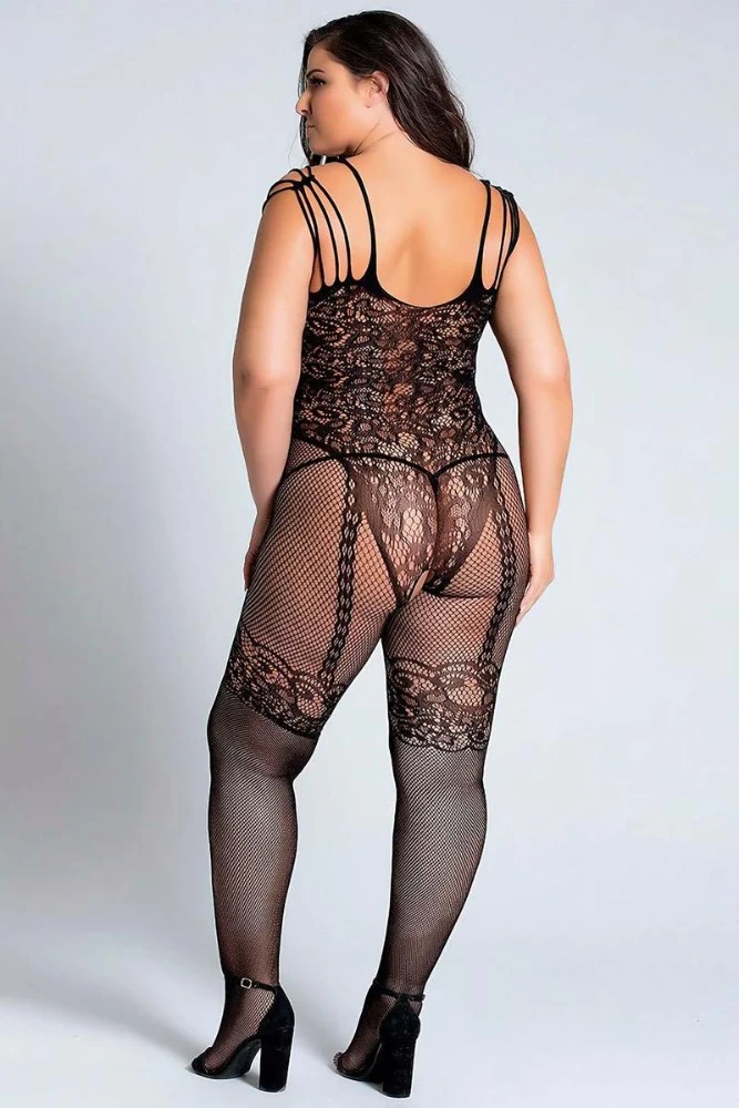 Fantezi Vücut Çorabı Büyük Beden