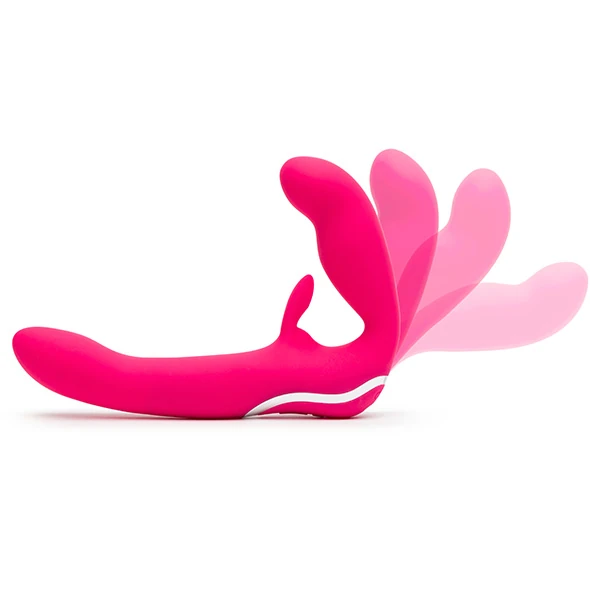 Happy Rabbit Strapless Strap-On Rabbit Pembe Vibratör