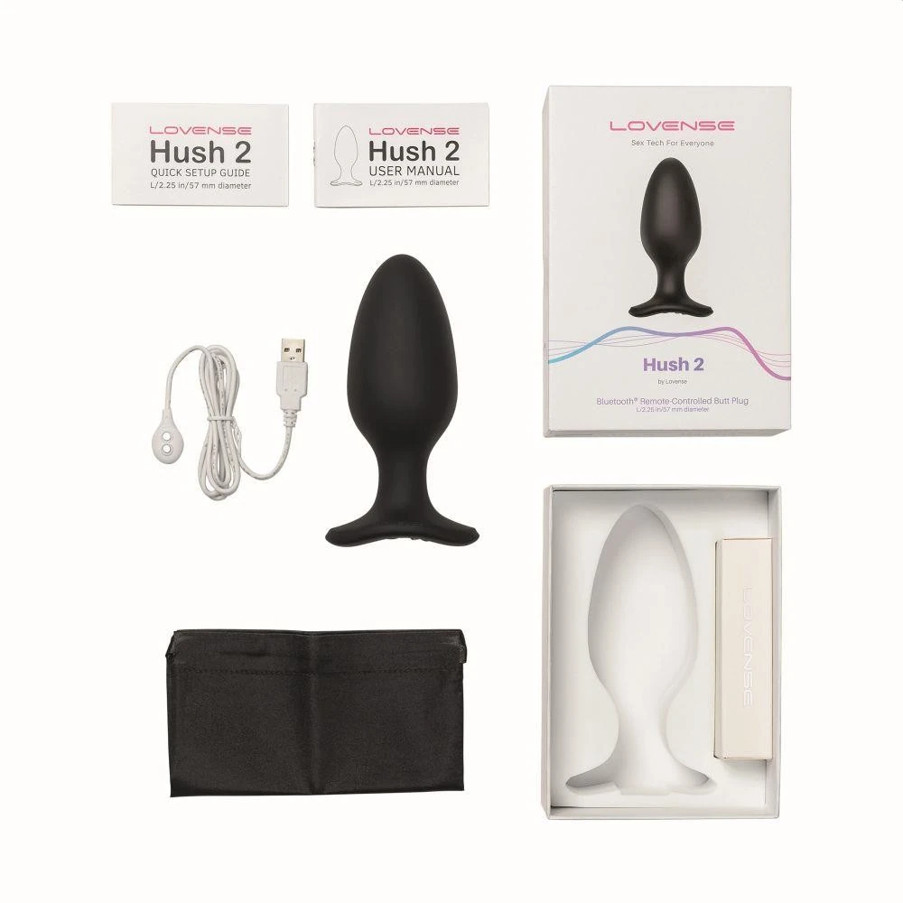 Lovense Hush 2 Akıllı Telefon Kontrollü 2.25 İnch Anal Plug