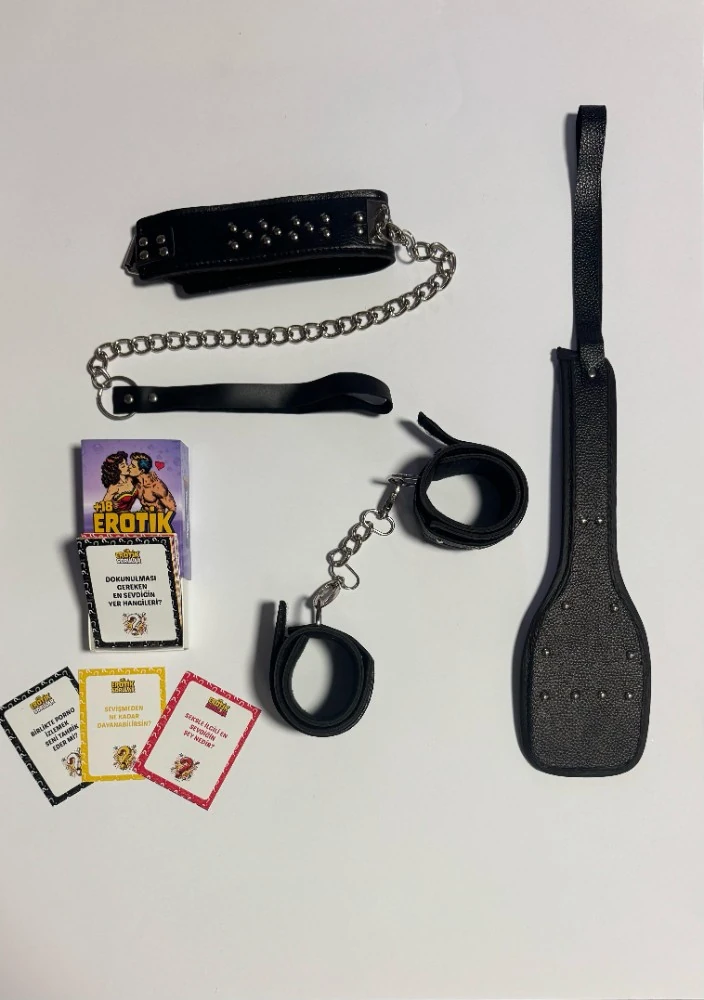 Çiftlere Özel Oyunlu 4lü Fetiş Seti