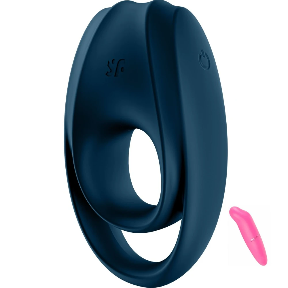 Satisfyer Incredible Duo 12 Modlu Şarjlı Su Geçirmez Penis Halkası