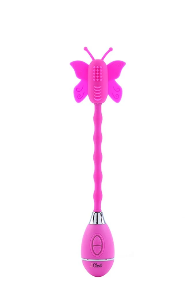The Celine Kelebekli Uyarıcılı Pembe Vibratör Made İn U.S.A