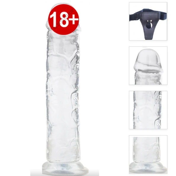 Lester Anal ve Vajinal Kullanılabilen 17 Cm Belden Bağlamalı Jel Realistik Dildo