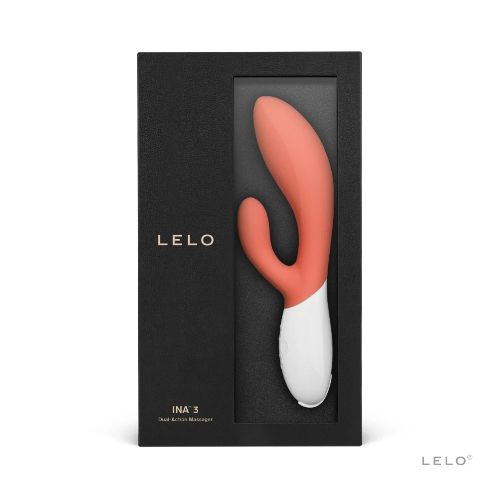 Lelo Ina 3 Coral G-Bölgesi & Klitoris Özel Rabbit Vibratör