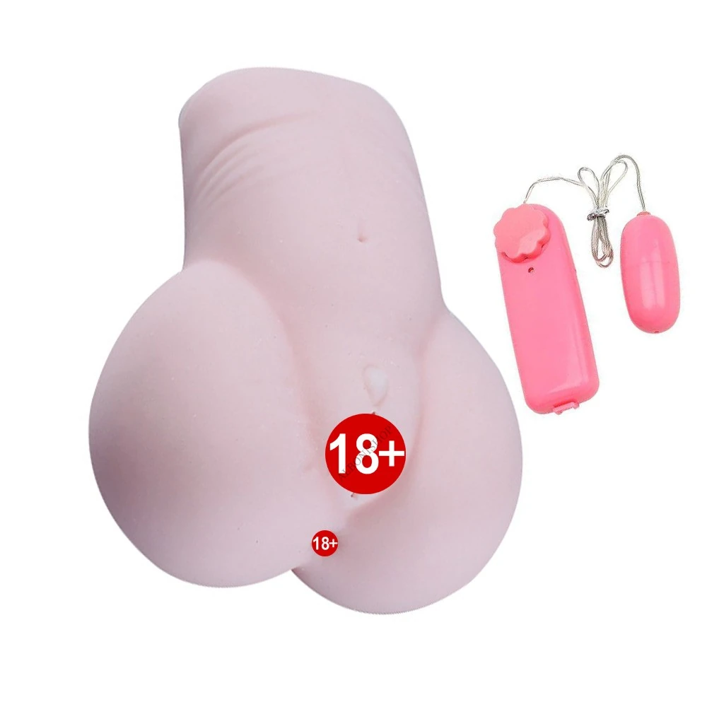 Çift Grişli Anal & Vajinal Kullanılabilen Yumuşak Titreşimli Mastürbatör