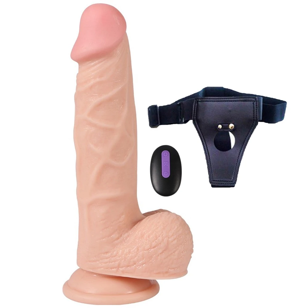 Kumandalı 20 Farklı Titreşimli Şarjlı Kemerli Takma Penis