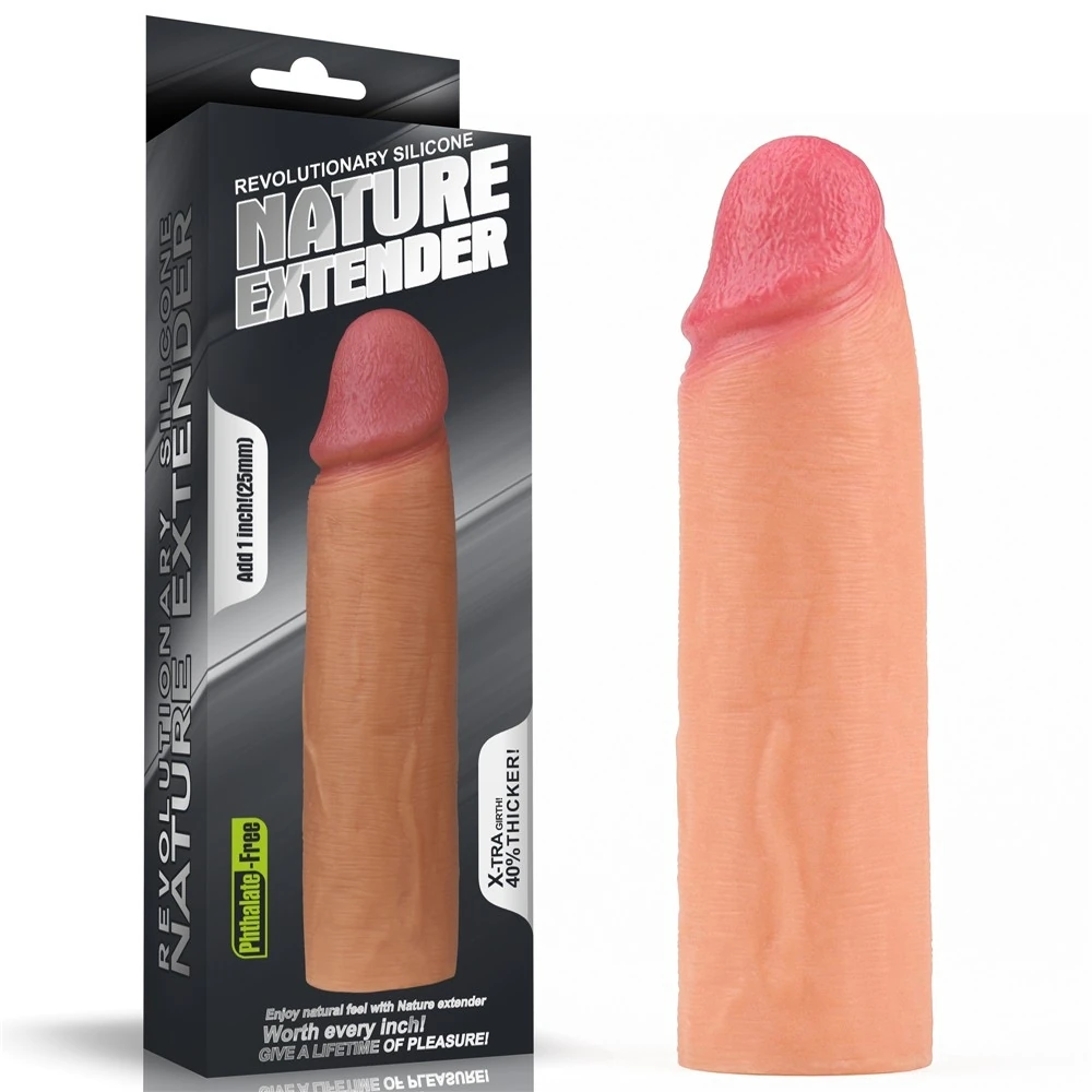 Lovetoy Nature-Extender Serisi Ultra Esnek Özel Silikonlu Penis Kılıfı