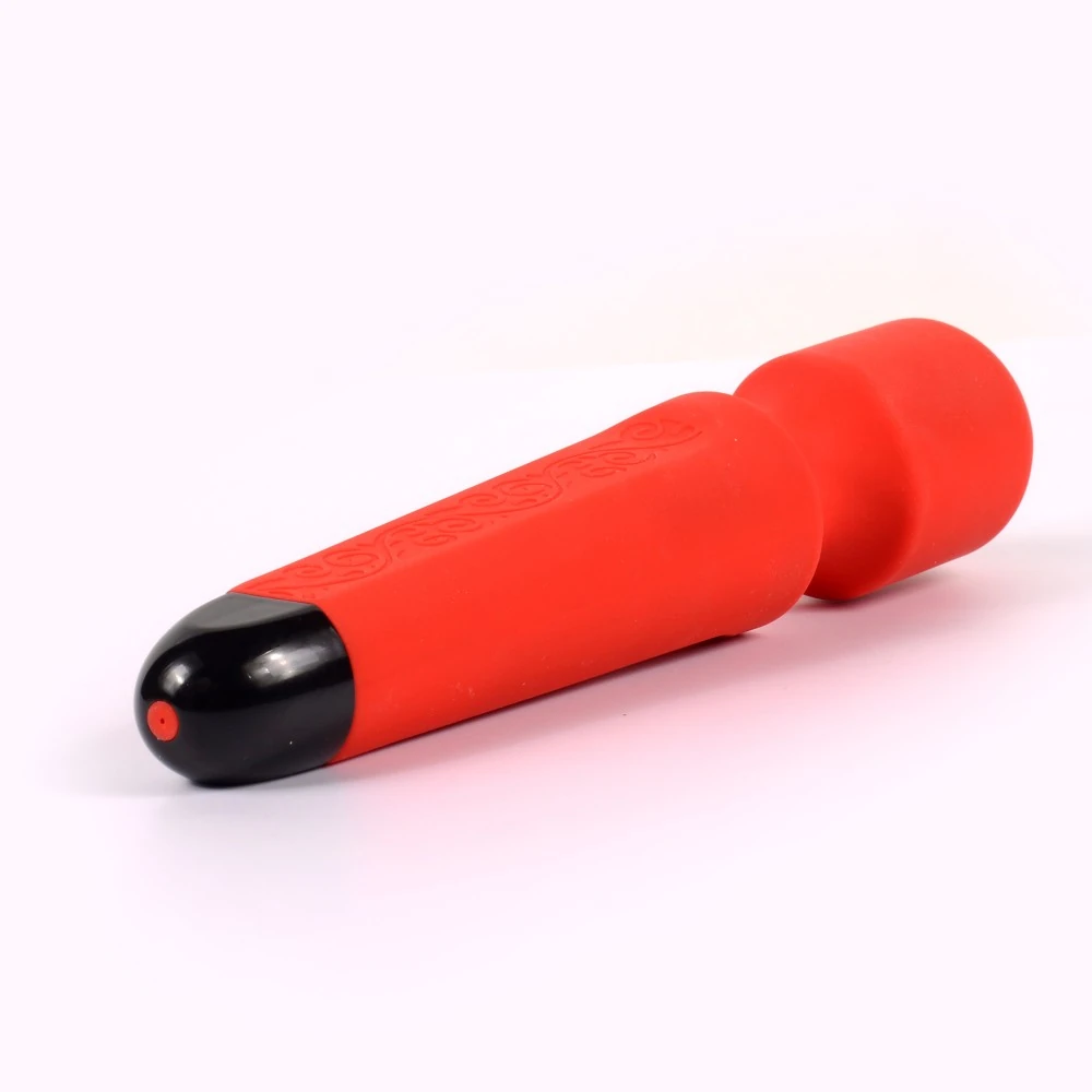 Silikon Güçlü Titreşime Sahip 10 Modlu Magic Wand Masaj Vibratörü