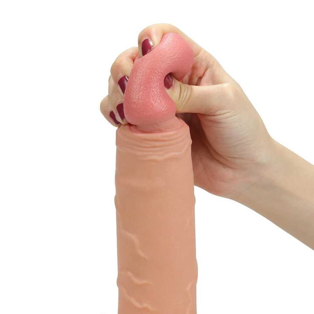 Rodeo 22 cm Gerçekçi Ten Dokusunda Yumuşak İçi Boş Kemerli Penis