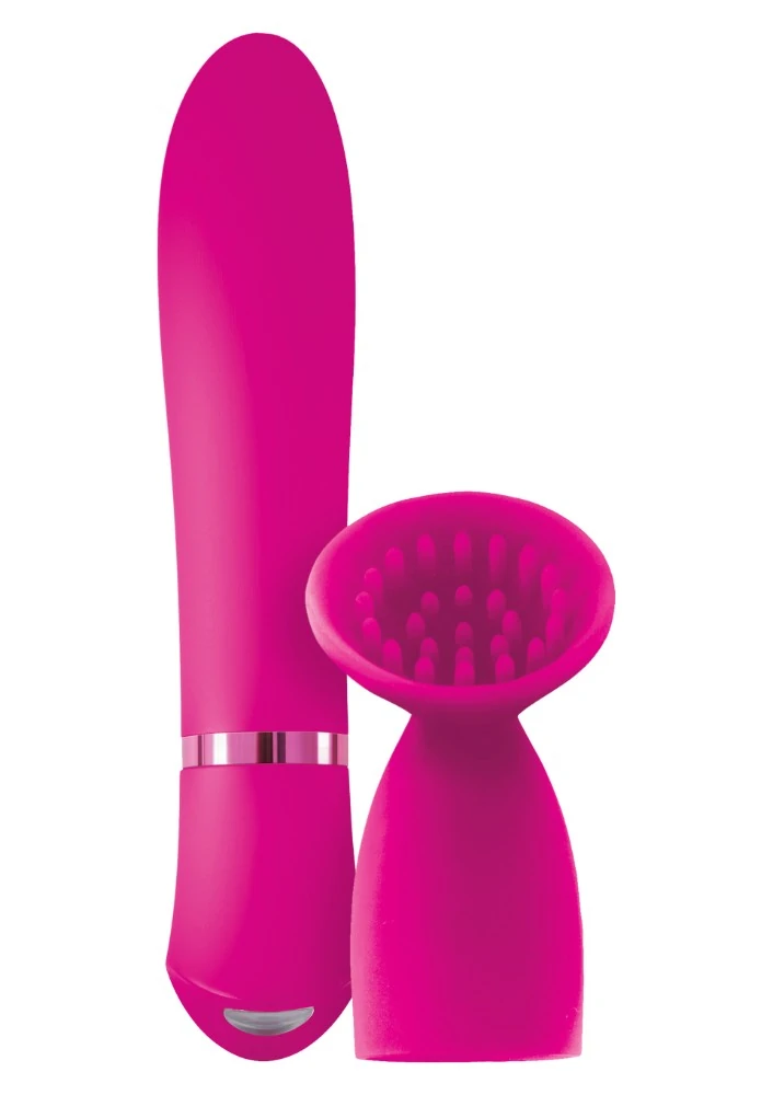 Inya Blossom Klitoris Uyarıcı Masaj Başlıklı ve G-Bölgesi Uyarıcı Pembe Vibratör