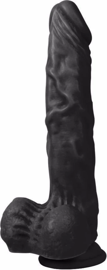 Dildo Series Siyah Hero 24 Cm 10 Modlu Titreşimli Realistik Penis