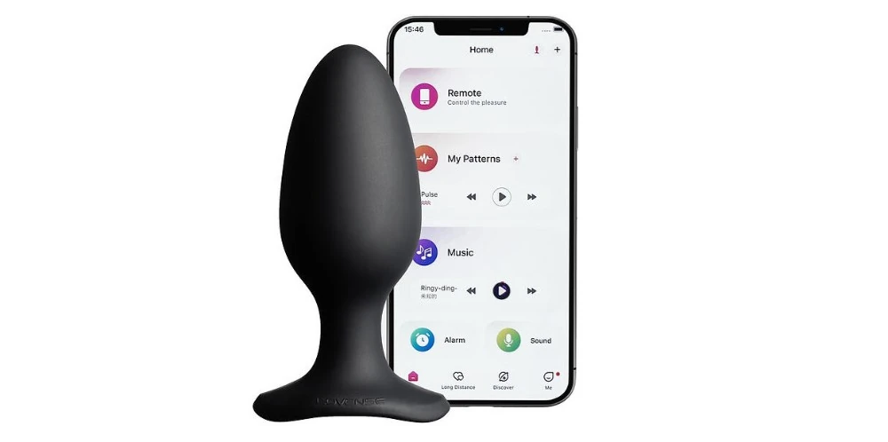 Lovense Hush 2 Akıllı Telefon Kontrollü 2.25 İnch Anal Plug