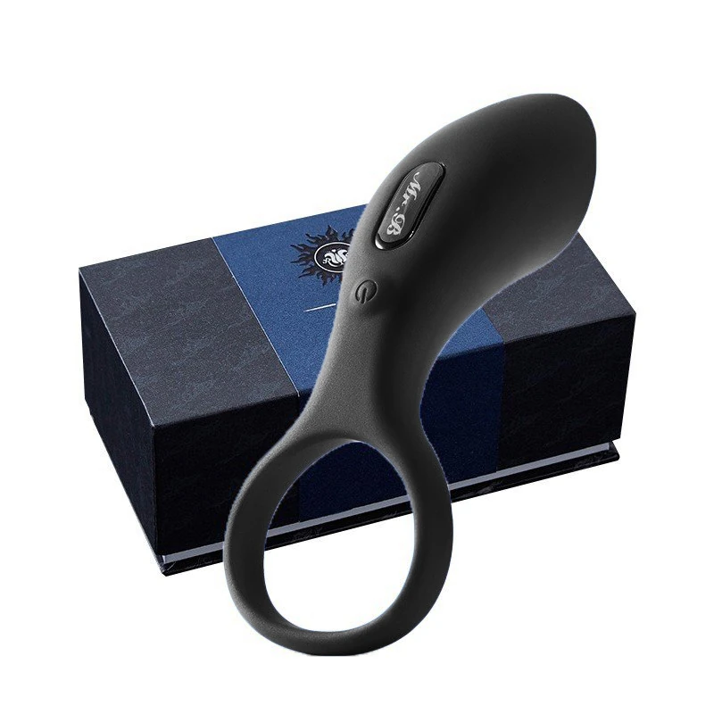 Wowyes B9 Şarjlı 10 Farklı Titreşimli Su Geçirmez Lüks Siyah Penis Halkası