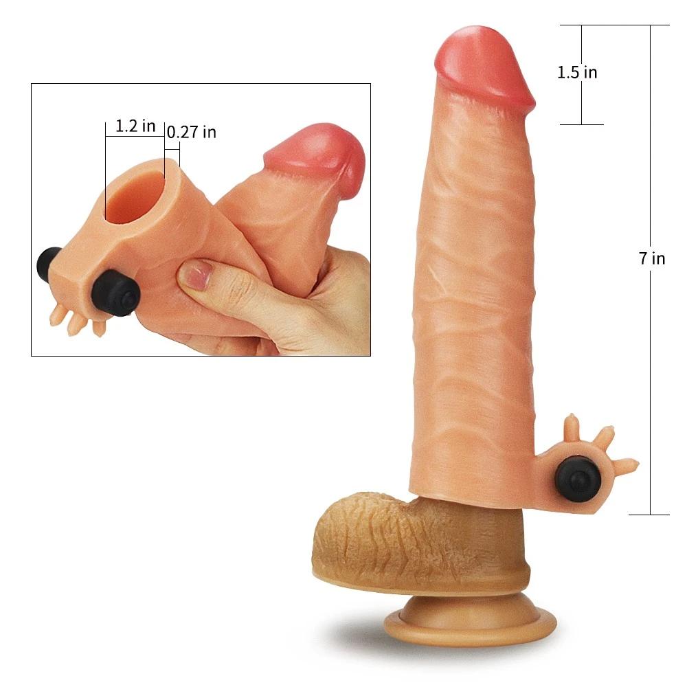 Nature Cock Özel Seri Titreşimli 4 Cm Uzatmalı Penis Kılıfı