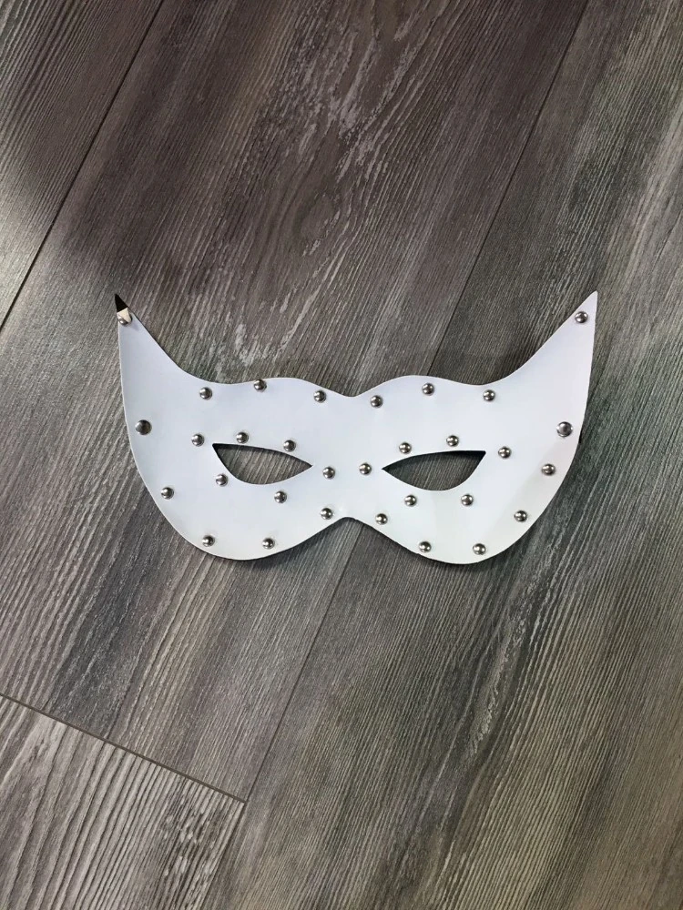 Beyaz Deri Göz Maskesi